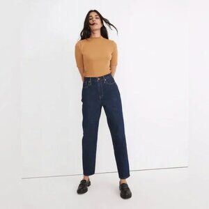 Like New Madewell Baggy Tapered Jeans in Deep Blue Dressler Wash Size 28